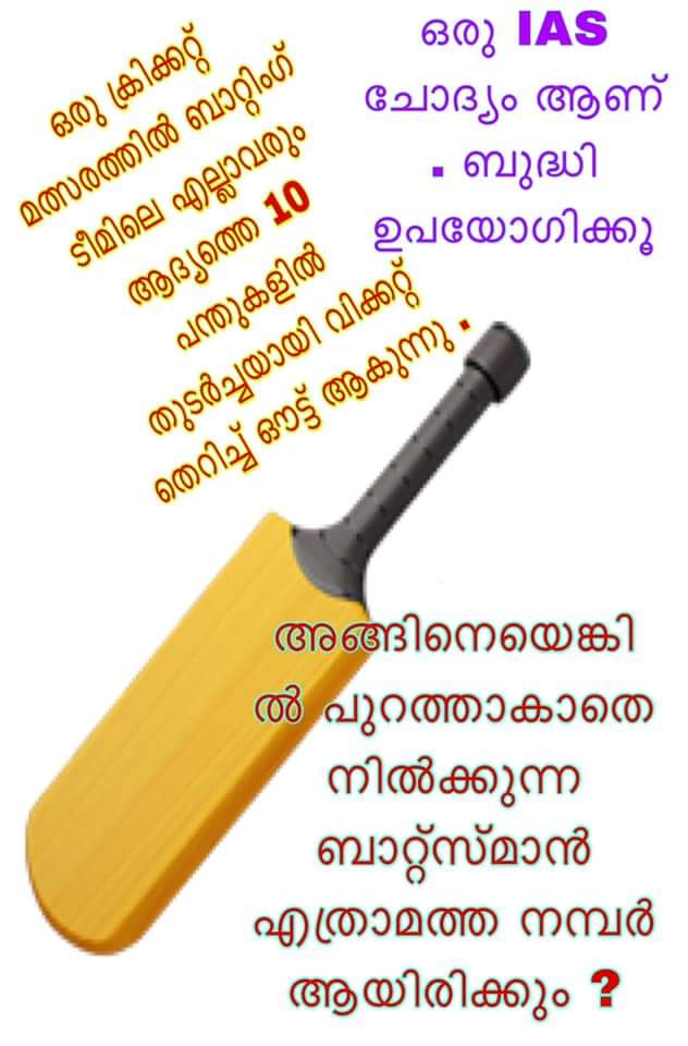Malayalam IAS Question